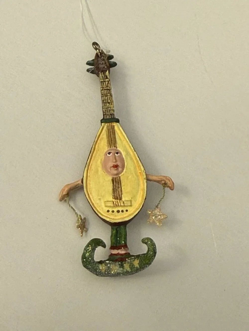Dept 56 Patience Brewster Christmas Krinkles Lute Boy Instrument Ornament MM36
